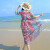 依俪乌海滩裙度假裙中年妇女海边度假沙滩裙女旅游连衣裙海岛穿搭三亚 花色 S192385-100斤左右