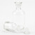 海斯迪克 HKCL-221 试剂瓶透明细口瓶 玻璃密封瓶具塞小口瓶 白色细口瓶 500ml