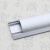 定制3号铝钛合金线槽弧形金属明装半圆地面压走行布铝合金线槽电 拉丝金