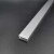 智宙厂家铝合金U型槽7*18内径5mm氧化铝型材 玻璃木板包边条 卡亚克力 氧化银白铝本色 1米价格