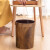 稳斯坦 复古仿木纹垃圾桶 原木色 客厅厨房卫生间纸篓 WL-005