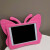 宋妍霏新款ipad10.2儿童防摔ipad9.7蝴蝶mini6支架保护壳苹果平板air5保护套硅胶 粉红色 iPad Air5(10.9英寸)