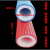 沃嘉定制适用彩色家装水管暖通红蓝压花保温棉管4分6分1寸保护套管沧州市 20红4分管 7mm厚1.5米长一根