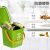 垃圾分类垃圾桶厨房手提桶圆桶10L带盖带提手大号厨余餐厨绿 10L圆形手提桶绿色