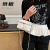 帝柏今年流行迷你包包女2024新款时尚盒子水桶包菱格链条斜挎小包 银色