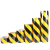 反光警示胶带红白/黄黑斜纹反光带反光贴纸/反光膜安全警戒带 黄黑斜纹1.24m*45.72米（5cm间距）