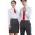中神盾 8500 男女式长袖衬衫修身韩版职业商务免烫白色斜纹衬衣  (1-9件价格） 白色超细斜 46码