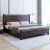 新中式紫金檀木实木床1.8米1.5米双人床现代简约家具主卧轻奢婚床 单床 1500mm*2000mm 框架结构
