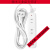 精选好货品质迷你插座USB插排带线小接线板手机充电插头2 0.5米白色延长线一插位