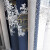 黛恩丝中式窗帘新中式山水风景客厅卧室遮光帘书房无缝拼接雪尼尔 灰蓝色 布宽每米（固定宽度：5.2；6.5；7.2；8米）