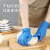 食品级耐用型一次性手套家务用厨房餐饮清洁洗碗防水橡胶乳胶 E450耐用型黑色9寸(100只) L