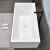 箭牌（ARROW）直角无缝对接独立式薄边浴缸欧式环保亚克力一体家用定制浴盆 空缸 1.2m