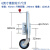 适配拖车千斤顶 1200/2000磅可升降侧摇尼龙轮千斤顶顶摇橡胶轮千 六英寸橡胶轮千斤顶 5米以下拖