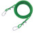 安达通 包塑钢丝绳 承载力强 4mm包塑3米绿色(室内外配件） 
