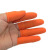 上陶鲸 劳保工业乳胶手套 耐磨加厚乳胶指套 橙色防滑手指套  M/中号（100只） 