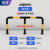 m型防撞护栏 停车位固定栏杆 弧形隔离围栏 小区挡车钢管护栏 室外款M型76*1300*600*1.5黑色