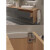 定制适用意大利IF吊码H7挂墙平衡隐形重型柜橱柜悬空梳妆浴室吊柜挂码 白色(铝型材40.2*2000) 现