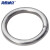 海斯迪克 HK-5120 304不锈钢实心圆环 装饰环 吊环 O型环 不锈钢圈焊接钢环 M6×60（5个）