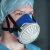 德尔格 Drager 自吸过滤式防毒面具半面罩 2100硅胶呼吸阻力小高容尘量舒适度高 1只/盒（M/L，蓝色）