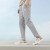 阿迪达斯 （adidas）官网官方舰店男裤2024夏季运动裤舒适透气时尚休闲裤针织直筒长裤 IC9412/深灰色 S【165-170cm/110-120斤】