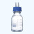 适用实验室补料瓶 发酵罐1/2/3/4通孔试剂加料瓶 小号中号大号 不锈钢 中号100ml双通