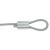 海斯迪克 HKCL-230 八字铝套 钢丝绳配件 夹头铝管 椭圆双孔铝扣卡扣锁扣 8字形铝夹头 M12（20个）