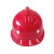 天安（TIAN AN)玻璃钢安全帽TA-17 工程建筑电力施工业安全帽领导安全帽管理安全头盔 车间配置安全头盔 红色