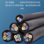 奔辉 国标JHS5芯防水橡套软电缆潜水泵线 户外水下电源线 黑色1米价格 5*6平方