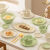涧冰高颜值碗筷菜盘碗碟鱼盘吃饭组合一整套盘子家用餐具套装奶油餐盘 奶油米白色 二人食9件