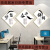 哈肥熊企业文化墙高档装饰画办公室墙面挂画公司励志标语字画会议室壁画 组合二（诚信 合作 共赢） 30*30cm（一套三幅无框画）