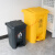 垃圾桶  脚踏式垃圾桶带盖废物厨房卫生间大号商用脚踩垃圾桶MSY 15升灰加厚