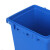 KZcc-149 手按脚踏办公垃圾袋桶 双开盖多功能分类连体塑料垃圾 灰色 其他垃圾