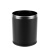 共泰 双层压圈垃圾桶 LJT-02 学校商场商用垃圾桶带内桶 黑色10L