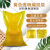 黄色透明编织袋黄透亮袋装粮食玉米大豆海鲜透明袋包装袋 下料65*109（60公斤装） 100条 55克每平方
