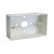 联塑 LESSO 线槽开关盒(明装加深型)PVC线槽配件 白色 86×86/24×14/39×19/46