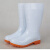 米可衫 白色雨鞋低筒16cm水鞋防滑雨靴耐磨防水胶鞋37码  1双