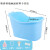 泡澡桶大人浴桶洗澡桶沐浴桶浴缸洗澡盆儿童塑料浴盆全身 [加厚加高]蓝色(无盖)+