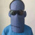 定制电焊工面罩3护脸电焊防护用品防拷脸焊工眼镜布料帆布二保焊 1个灰普通款+1灰眼镜