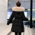 纪诗哲（GIEVSZHE）品牌羽绒服女2023冬季新款时尚高级感白鸭绒加厚中长款连帽外套 黑色 M