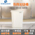 YYN商用无盖垃圾桶大容量厨房卫生桶超大方形餐饮大号加大20L 40L奶白色长方形桶料