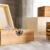 定制适用于木质包装盒收纳盒带锁实木木盒子定制定做长方形复古简约翻盖礼盒 3号原色+拉菲草 	15*15*8cm