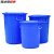 英达斯贝克 圆形塑料桶储水桶工业环卫物业桶大容量酒店厨房收纳水桶带盖圆桶 150升XB型水桶-白 Φ615*Φ430*790mm