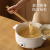 厨房专用加长筷子油炸耐高温防滑火锅筷煮面捞面油条炸东西的木筷 条纹款竹筷1双（约33cm长）