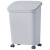 按压式大号分类垃圾桶 卫生间带轮子垃圾纸篓厕所带盖拉圾筒 灰色