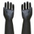 百舸 北塔黑色工业级耐酸碱乳胶手套 加长加厚防腐蚀耐磨防水劳保乳胶手套 45cm