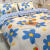 故姌duvet cover quilt cover bed single student dormitory three-p 22m床适合220x240被芯床单四件 云朵