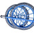 洛港 蓝色 钢筋实心轮 一套 工地手推车轮胎3.00-18建筑劳动车实心轮子板车斗车架子人力车钢