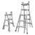 稳耐梯子铝合金人字梯多功能折叠梯1.6米-2.7米伸缩梯 MT1-22B