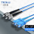 创优捷 铠装光纤跳线 SC-ST 单模双芯 蓝色 3m TRX-SC/UPC-ST/UPC-1M