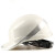 代尔塔 安全帽带荧光条电力绝缘工地头盔ABS材质绝缘1KV到1.5KV 102018 红色